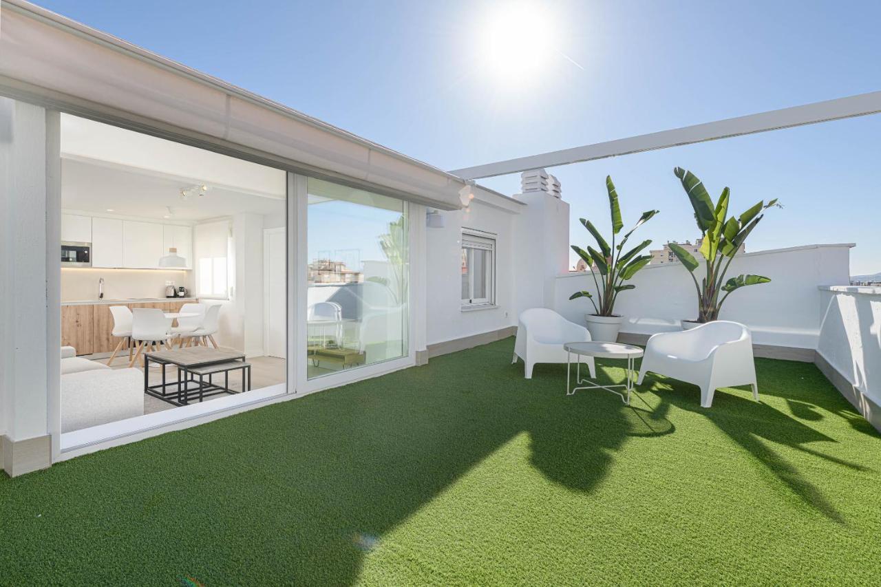 Wintowinrentals Exclusivo Atico Cerca De La Playa. Málaga Extérieur photo